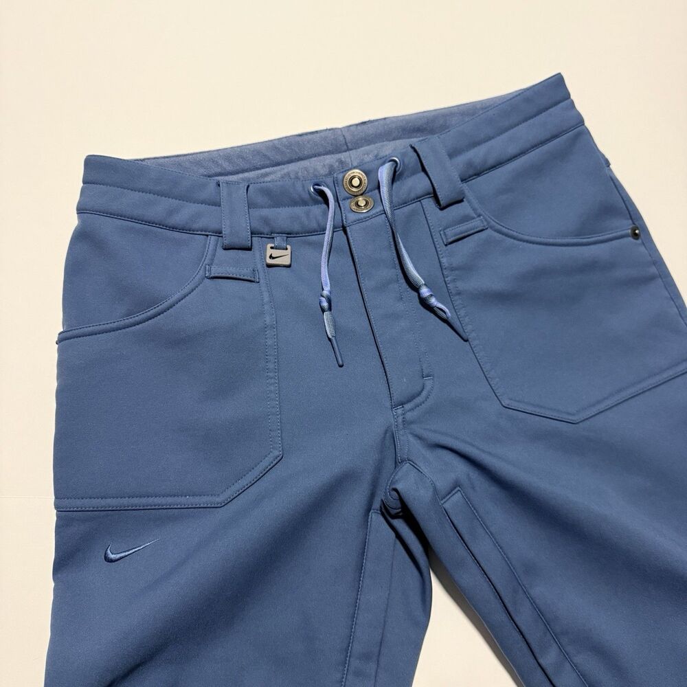 Nike Snowboarding STORM-FIT Women’s Medium Pants Blue Softshell 10K Waterproof